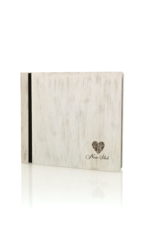 Drewniany album Luxury Wood 30 kart - biały