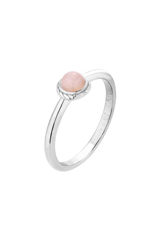 Srebrny pierścionek z kwarcem różowym