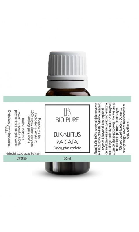 BIO PURE - Eukaliptus radiata - Olejek eteryczny | 10 ml