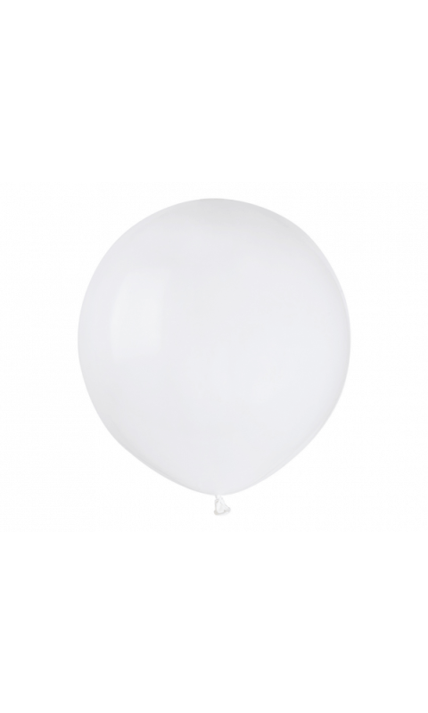 Balon biały pastelowy, 48 cm