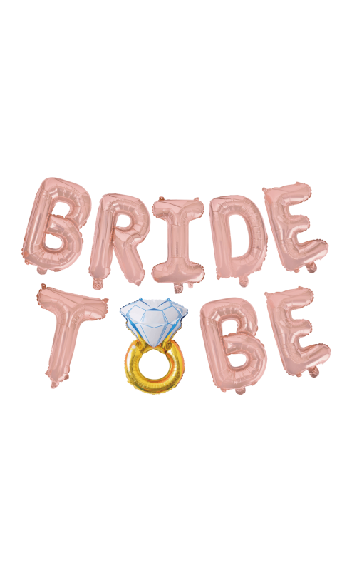 Balon foliowy Bride To Be z pierścionkiem