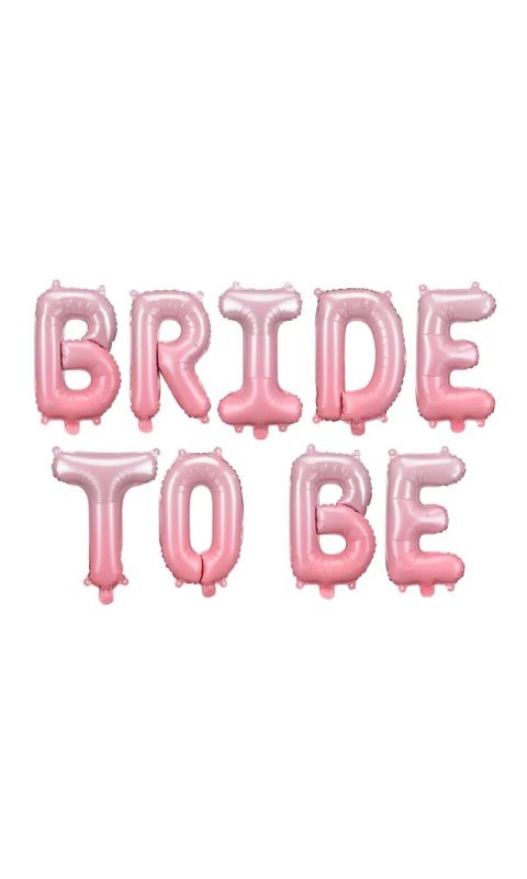 Balon foliowy Bride to Be, różowy ombre