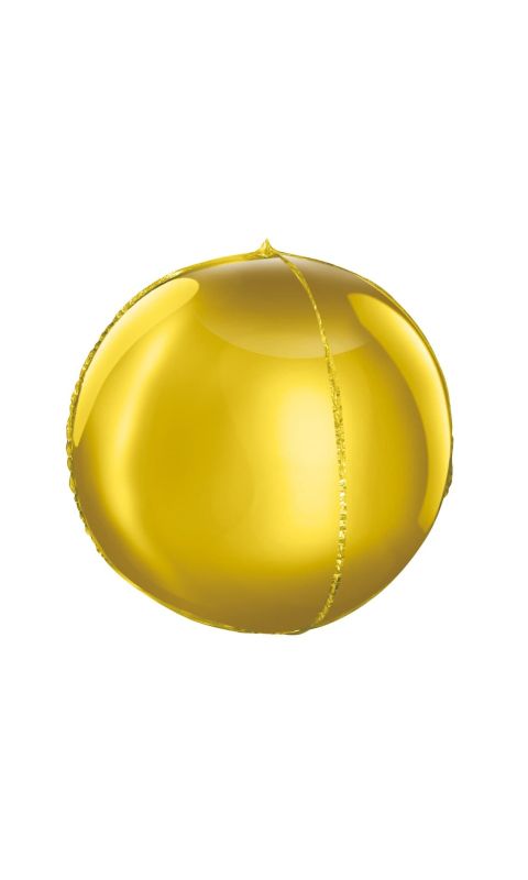 Balon foliowy Kula złota, 40 cm