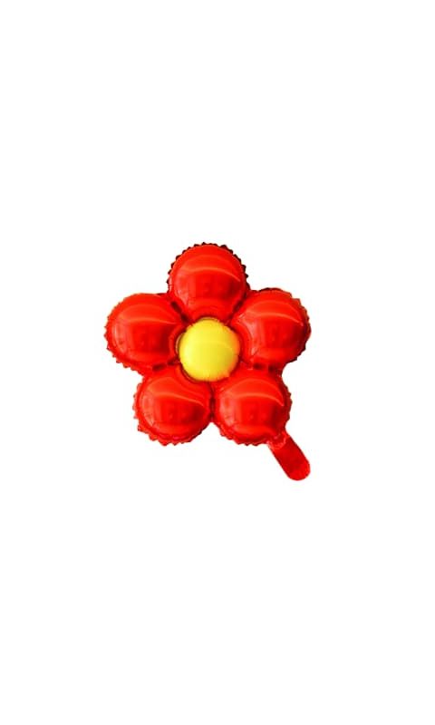 Balon foliowy Kwiatek czerwony, 45 cm