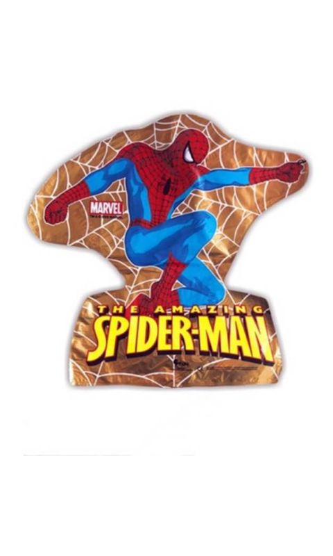 Balon foliowy Spiderman złoty, 35 cm