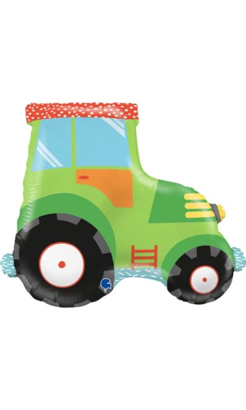 Balon foliowy Zielony Traktor, 69 cm
