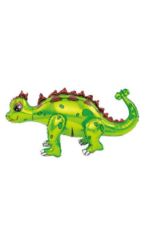 Balon foliowy dinozaur ankylozaur zielony 3D 73 x 36 cm