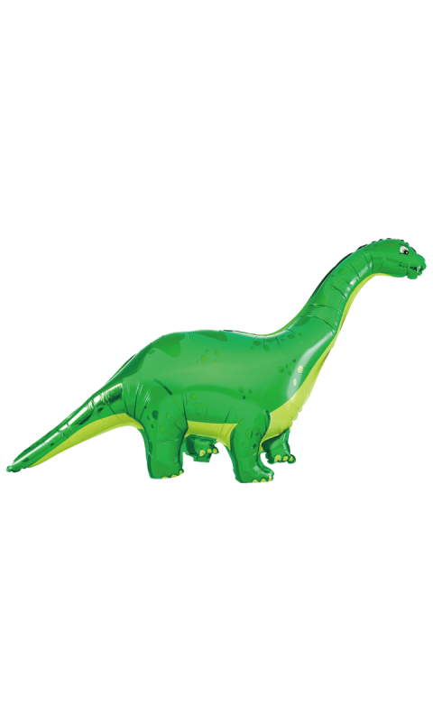 Balon foliowy dinozaur brachiozaur zielony  78 x 130 cm