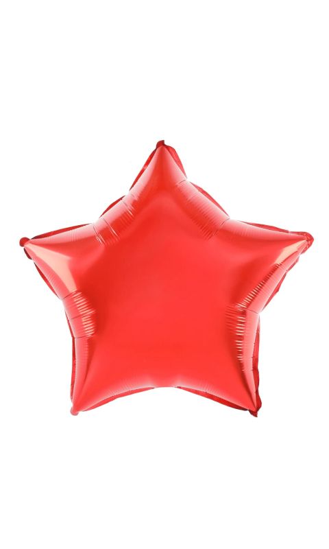 Balon foliowy gwiazda czerwona, 45 cm