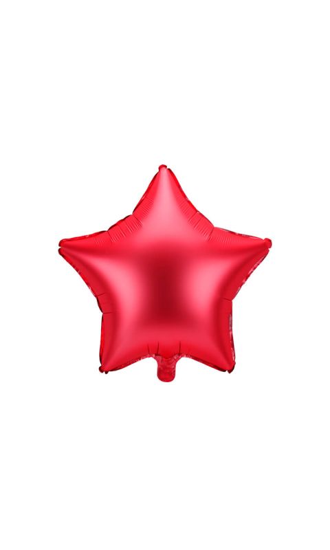 Balon foliowy gwiazda czerwona, 48 cm
