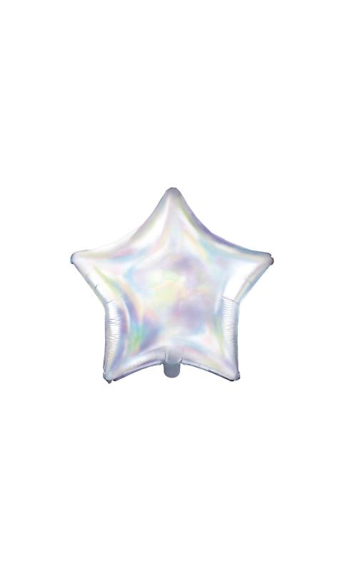 Balon foliowy gwiazda opalizujący, 48 cm
