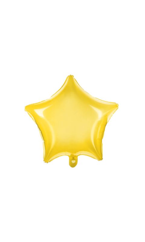 Balon foliowy gwiazda żółty, 48 cm