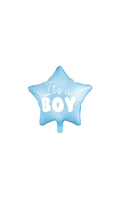 Balon foliowy gwiazdka niebieski It's a boy, 48 cm