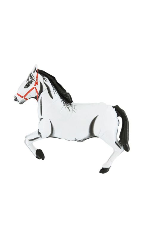 Balon foliowy koń biały, 35 cm