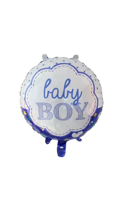 Balon foliowy okrągły "Baby Boy", 45 cm