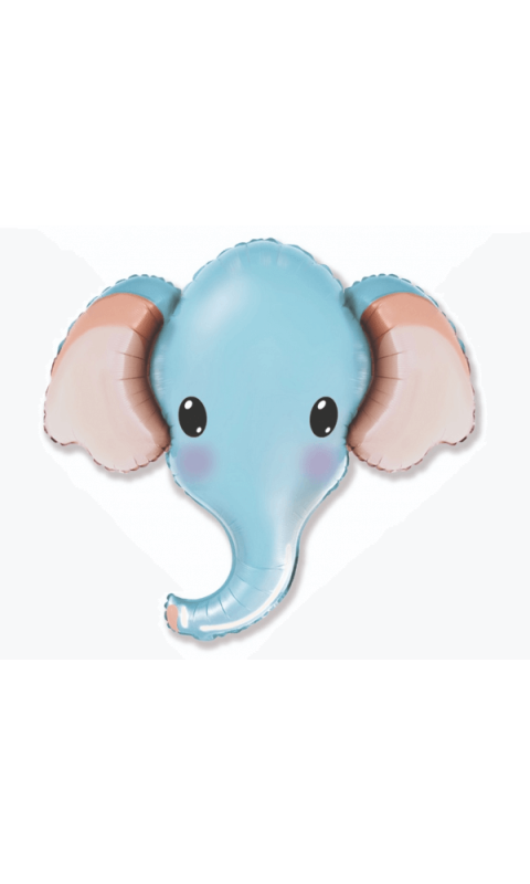Balon foliowy słoń niebieski, 60 cm