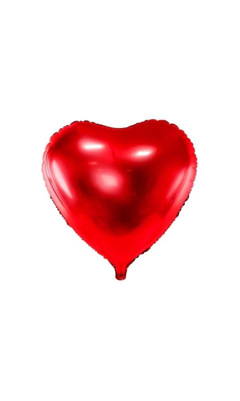 Balon foliowy serce czerwony, 45 cm