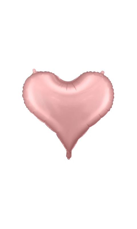 Balon foliowy serce jasnoróżowe, 75x64,5 cm