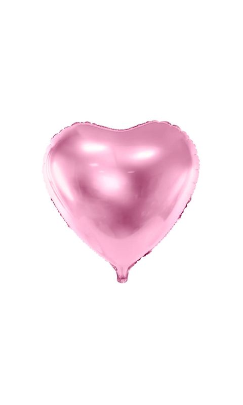 Balon foliowy serce jasny różowy, 45 cm