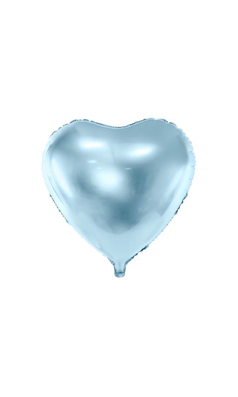 Balon foliowy serce niebieski, 45 cm