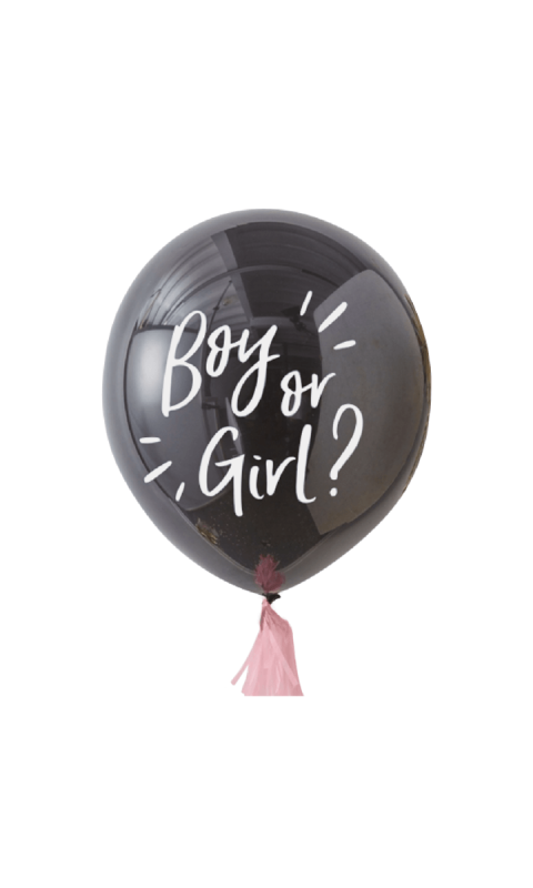Balon na Baby Shower Boy or Girl dziewczynka, 90 cm
