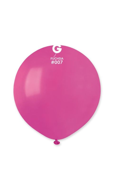 Balon pastelowy różowy ciemny fuksja, 48 cm