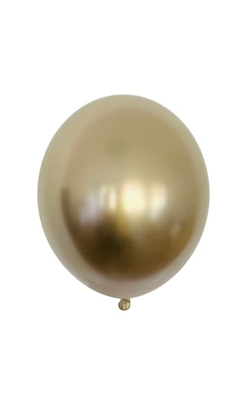 Balon złoty glossy chrom, 30 cm 1 szt.