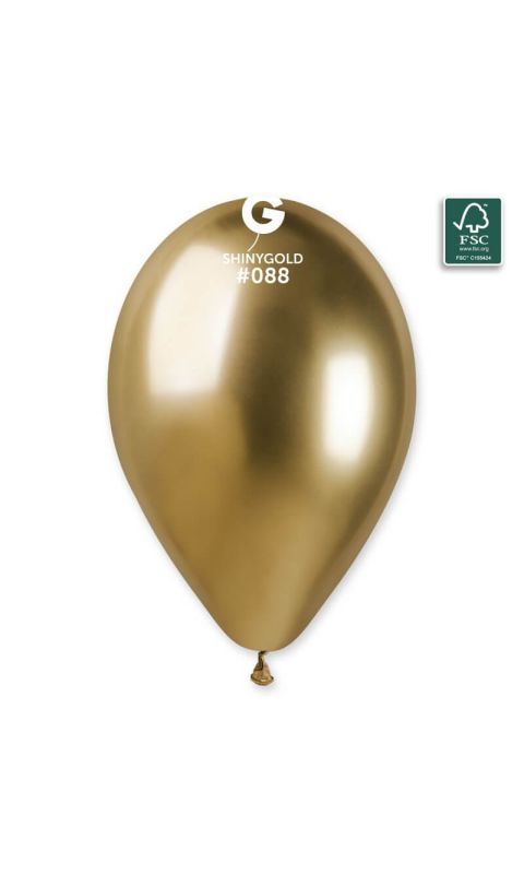 Balon złoty shiny, 33 cm