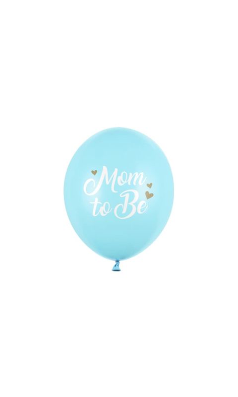 Balony lateksowe Mom to Be niebieskie, 30 cm 3 szt.