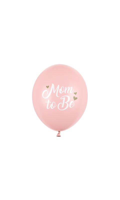 Balony lateksowe Mom to Be różowe, 30 cm 3 szt.