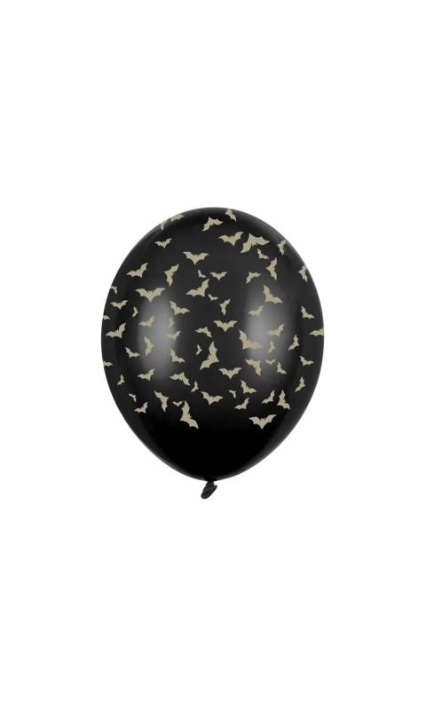Balony lateksowe Nietoperze czarne, 30 cm 3 szt.