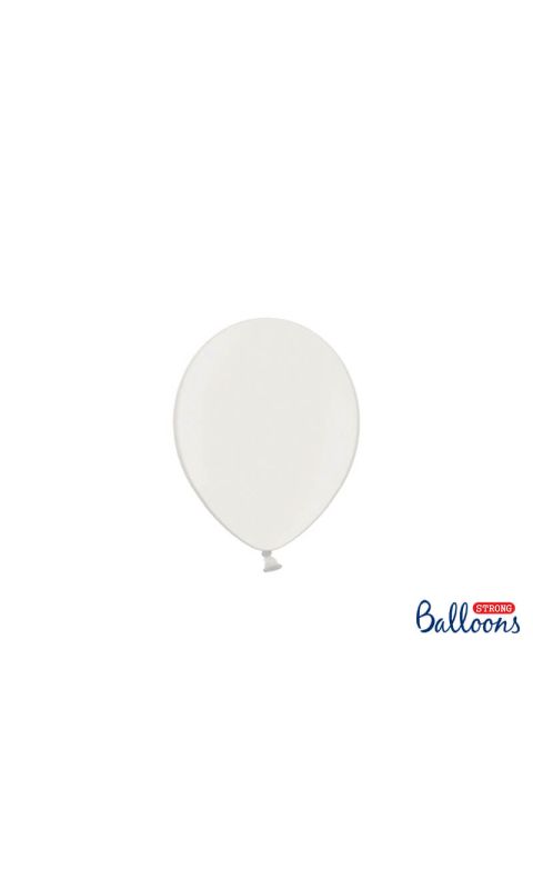 Balony metallic białe strong, 12 cm 3 szt.