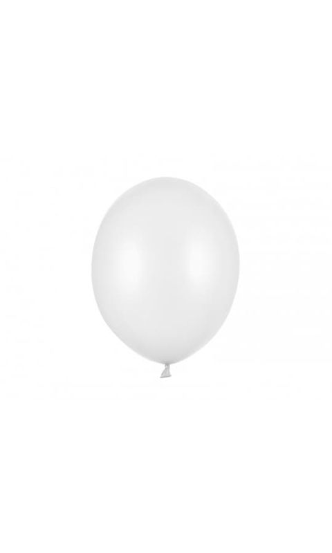 Balony metallic białe strong, 30 cm 10 szt.