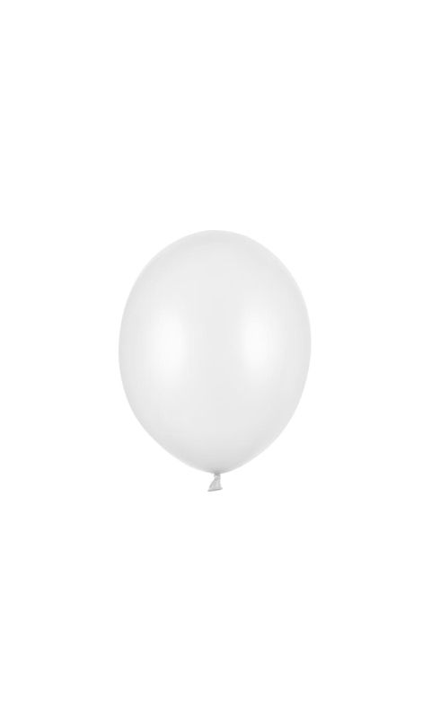 Balony metallic białe strong, 30 cm 3 szt.