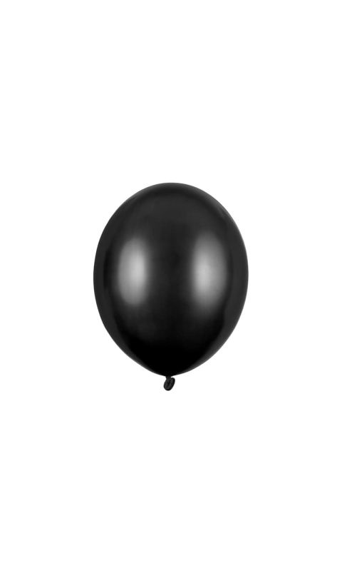 Balony metallic czarne strong, 30 cm 3 szt.