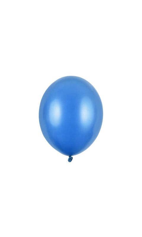 Balony metallic niebieski chabrowy strong, 30 cm 10 szt.