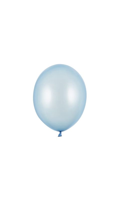 Balony metallic niebieski jasny dziecięcy strong , 30 cm 10 szt.
