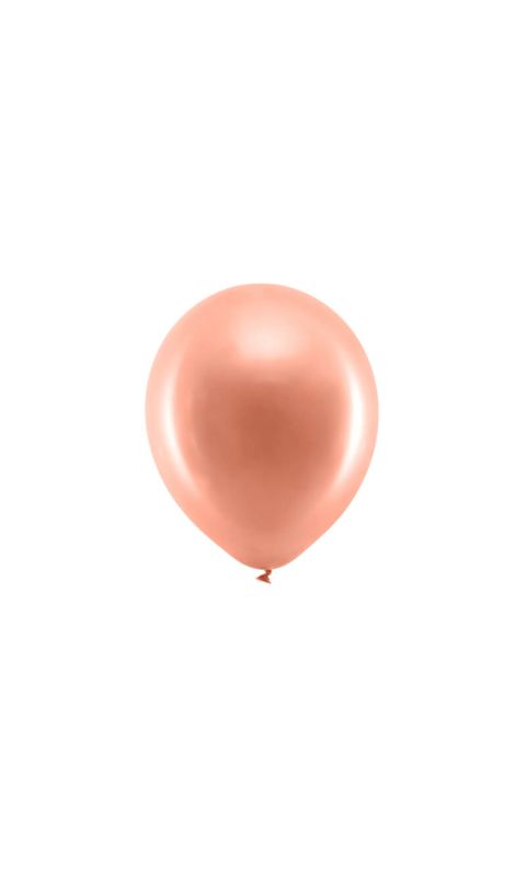 Balony metallic różowe złoto rainbow, 23 cm 3 szt.