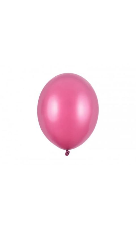 Balony metallic różowy ostry strong, 30 cm 10 szt.