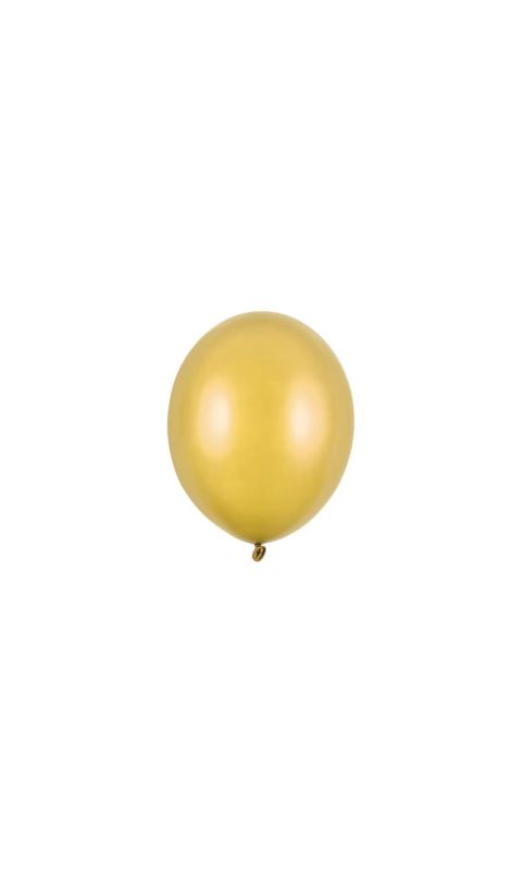Balony metallic złote strong, 12 cm 3 szt.
