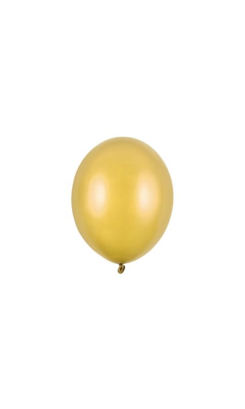 Balony metallic złote strong, 23 cm 3 szt.