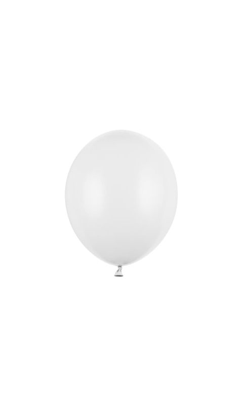 Balony pastelowe białe strong, 30 cm 3 szt.