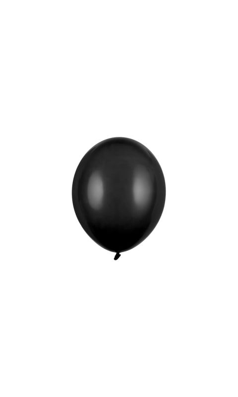 Balony pastelowe czarne strong, 23 cm 3 szt.