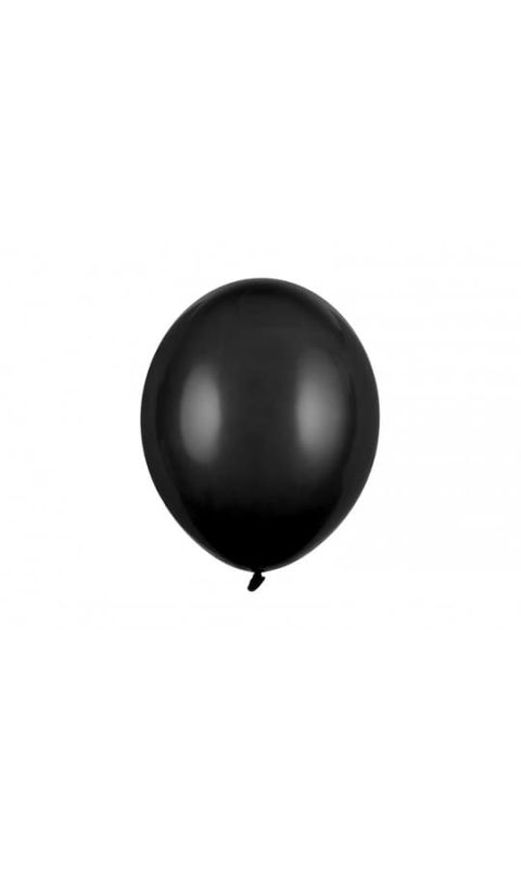 Balony pastelowe czarne strong, 30 cm 3 szt.