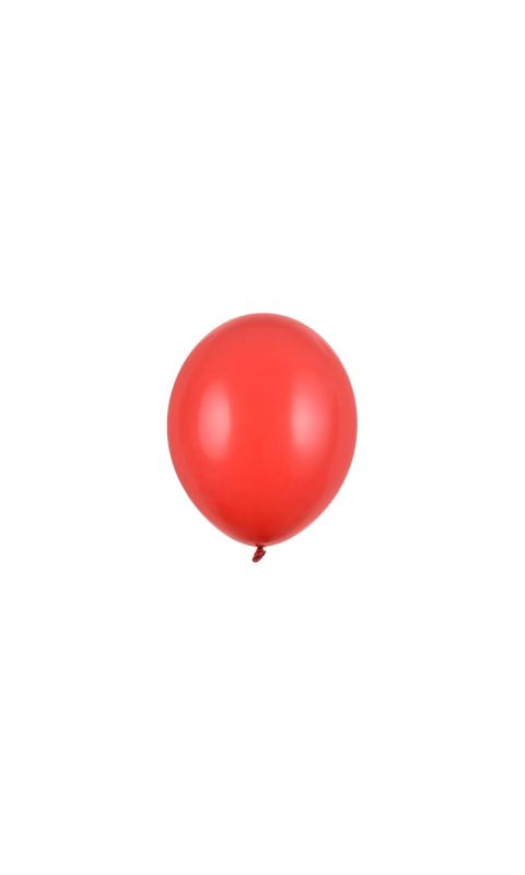 Balony pastelowe czerwone maki strong, 12 cm 3 szt.