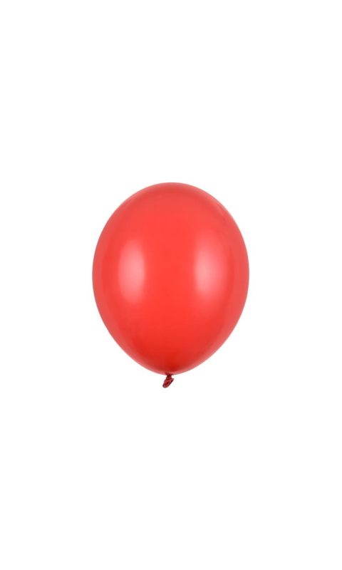 Balony pastelowe czerwone maki strong, 30 cm 10 szt.