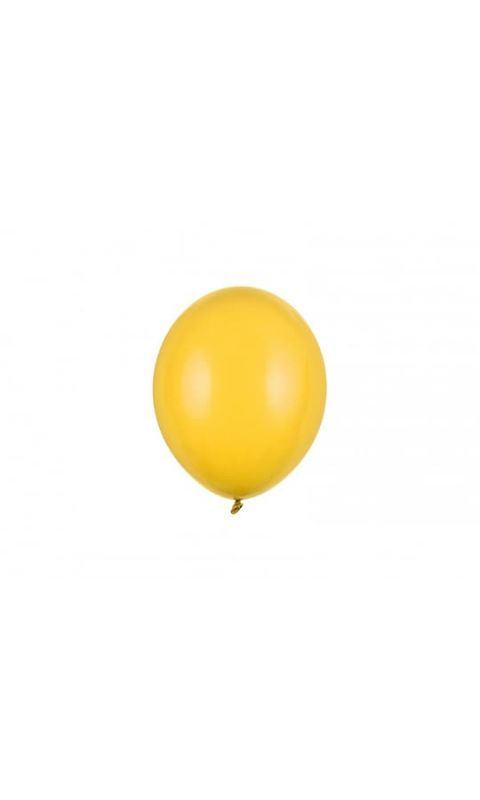 Balony pastelowe żółte strong, 12 cm 3 szt.
