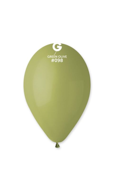 Balony pastelowe zielone oliwkowe, 30 cm 3 szt.