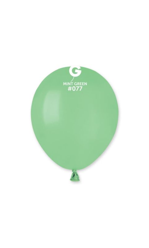Balony pastelowe zielony miętowy, 12 cm 3 szt.