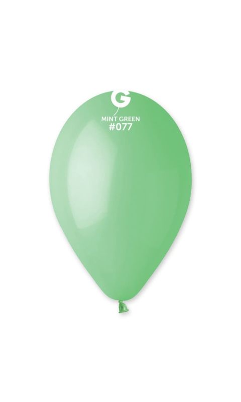 Balony pastelowe zielony miętowy, 30 cm 3 szt.